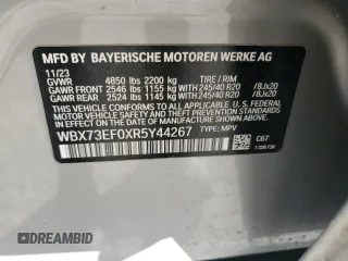 2024 BMW X1 xDrive28i с VIN WBX73EF0XR5Y44267, выставлен на аукционе Copart как лот 48799935 с пробегом 13 284 миль миль и Списание • Salvage title. История ставок и продаж доступна на DreamBid. Изображение 15.