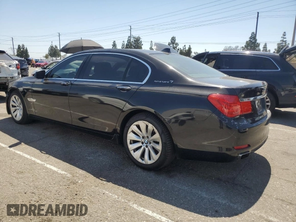 2011 BMW 7 Series with VIN WBAKX8C55BC198292, listed as a Copart auction lot 57907915 with 76,478 mi miles and Salvage title. Bid and sale history available at DreamBid. Image 2.