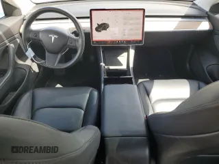 2018 Tesla Model 3 Long Range Battery with VIN 5YJ3E1EB1JF186827, listed as a Copart auction lot 51179535 with 53,649 mi miles and Salvage Title. Bid and sale history available at DreamBid. Image 8.