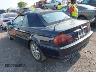 2001 BMW 3 Series 330Ci with VIN WBABS534X1EV86724, listed as a IAAI auction lot 42128593 with 153,296 mi miles. Bid and sale history available at carsss.com. Image 3.