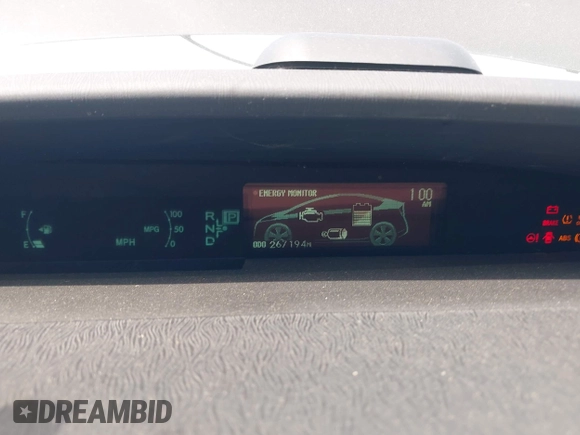 2010 Toyota Prius II with VIN JTDKN3DU1A0208043, listed as a IAAI auction lot 42127145 with 267,194 mi miles. Bid and sale history available at carsss.com. Image 7.