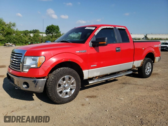 2012 Ford F-150 XL with VIN 1FTFX1ET3CFB11562, listed as a Copart auction lot 63580935 with 168,449 mi miles and Clean title. Bid and sale history available at DreamBid. Image 1.