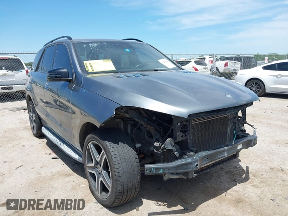 2017 Mercedes-Benz GLE 350 with VIN 4JGDA5HB8HA906447, listed as a IAAI auction lot 42287860 with 104,503 mi miles and . Bid and sale history available at DreamBid. Image 1.