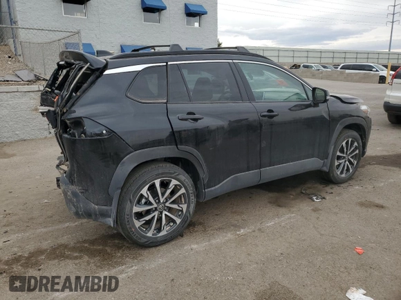 2024 Toyota Corolla Cross XLE with VIN 7MUDAABG2RV107422, listed as a Copart auction lot 47667095 with 8,579 mi miles and Salvage title. Bid and sale history available at DreamBid. Image 3.