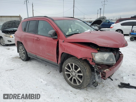 2017 Jeep Compass Sport with VIN 1C4NJCBA6HD166005, listed as a Copart auction lot 87906275 with Not Provided miles and Salvage Title. Bid and sale history available at carsss.com. Image 4.