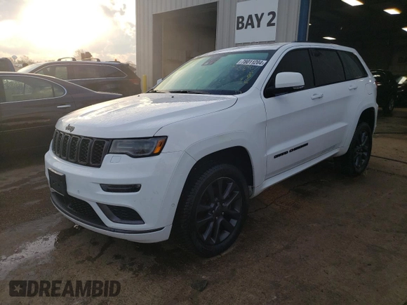 2019 Jeep Grand Cherokee Overland with VIN 1C4RJFCT7KC539942, listed as a Copart auction lot 78011204 with 101,450 mi miles and Salvage Title. Bid and sale history available at carsss.com. Image 1.