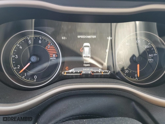 2016 Jeep Cherokee Limited with VIN 1C4PJMDS1GW340571, listed as a Copart auction lot 83036064 with 84,696 mi miles and Salvage Title. Bid and sale history available at carsss.com. Image 9.