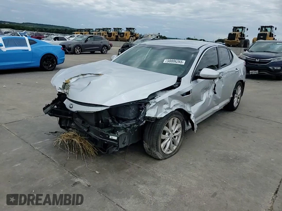 2015 Kia Optima LX with VIN 5XXGM4A78FG508567, listed as a Copart auction lot 58806265 with Not provided miles and Salvage title. Bid and sale history available at DreamBid. Image 13.