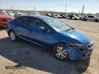 2012 Honda Civic LX с VIN 19XFB2F52CE304431, выставлен на аукционе Copart как лот 58135115 с пробегом 72 780 миль миль и Списание • Salvage title. История ставок и продаж доступна на DreamBid. Изображение 4.