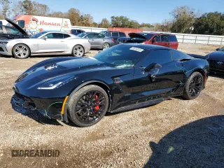 2019 Chevrolet Corvette Z06 2LZ with VIN 1G1YS2D67K5606448, listed as a Copart auction lot 89049335 with 18,910 mi miles and Salvage Title. Bid and sale history available at carsss.com. Image 1.