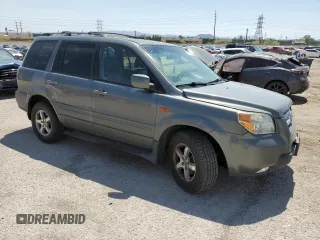 2007 Honda Pilot EX-L with VIN 5FNYF18547B005902, listed as a Copart auction lot 61966735 with 232,592 mi miles and Salvage title. Bid and sale history available at DreamBid. Image 4.