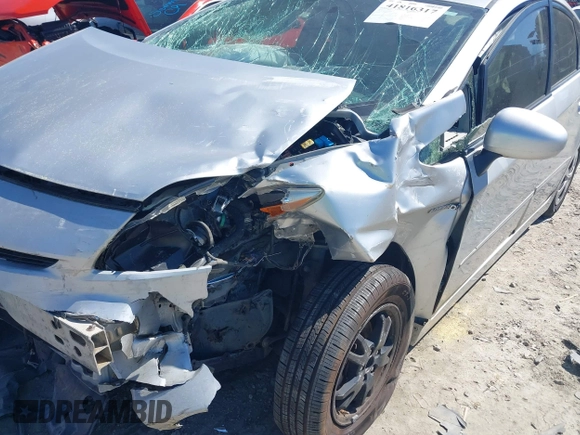 2013 Toyota Prius One with VIN JTDKN3DU7D0343743, listed as a IAAI auction lot 41816317 with 183,096 mi miles. Bid and sale history available at carsss.com. Image 6.