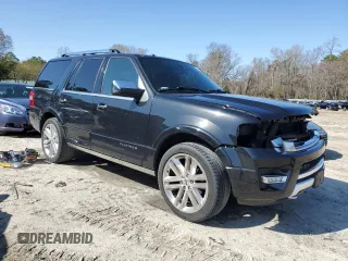 2015 Ford Expedition Platinum z VIN 1FMJU1MTXFEF42894, wystawiony jako Copart lot #51058815 z przebiegiem 130 673 mil mil oraz Szkoda całkowita • Salvage title. Historia ofert i sprzedaży dostępna na DreamBid. Obrazek 4.