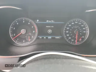 2019 Genesis G70 3.3T Advanced with VIN KMTG34LE5KU034162, listed as a Copart auction lot 46325915 with 76,555 mi miles and Salvage Title. Bid and sale history available at carsss.com. Image 9.