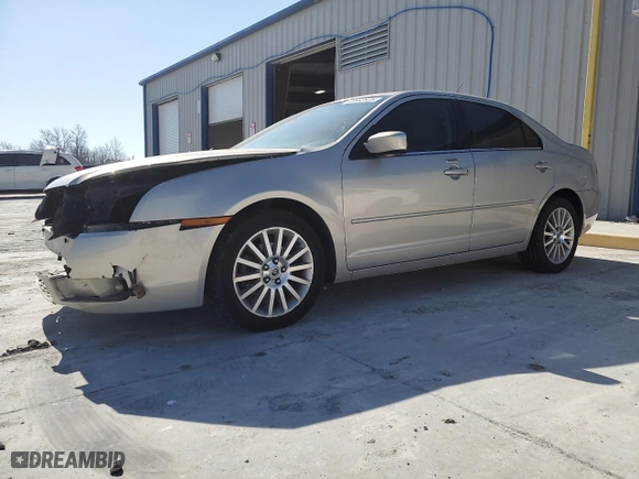 2009 Mercury Milan Premier with VIN 3MEHM08Z29R600587, listed as a Copart auction lot 48682825 with 0 mi miles and Salvage Title. Bid and sale history available at carsss.com. Image 1.