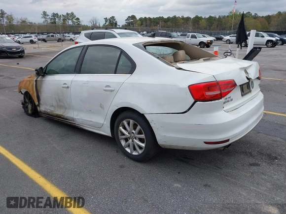 2015 Volkswagen Jetta Sedan 1.8T SE w/Connectivity with VIN 3VWD07AJ8FM261767, listed as a IAAI auction lot 41840088 with 23,289 mi miles. Bid and sale history available at carsss.com. Image 3.