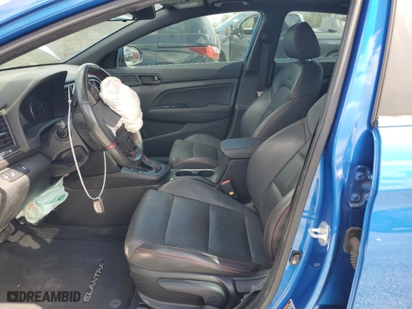 2018 Hyundai Elantra Sport with VIN KMHD04LB9JU637187, listed as a Copart auction lot 43939845 with 47,961 mi miles and Salvage Title. Bid and sale history available at carsss.com. Image 7.
