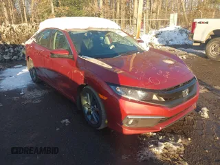 2021 Honda Civic Sedan EX-L with VIN 2HGFC1F77MH703528, listed as a IAAI auction lot 41284423 with 57,642 mi miles. Bid and sale history available at carsss.com. Image 1.