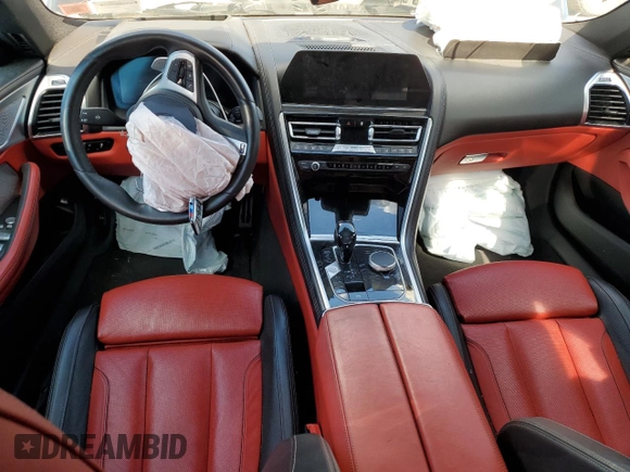 2020 BMW 8 Series M850i with VIN WBAGV8C07LBP48826, listed as a Copart auction lot 65445504 with 32,147 mi miles and Salvage title. Bid and sale history available at DreamBid. Image 8.