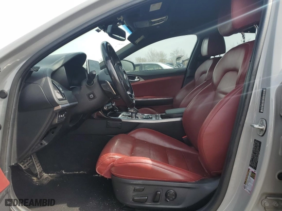 2020 Kia Stinger GT2 with VIN KNAE55LC4L6072117, listed as a Copart auction lot 49027215 with 64,397 mi miles and Salvage Title. Bid and sale history available at carsss.com. Image 7.