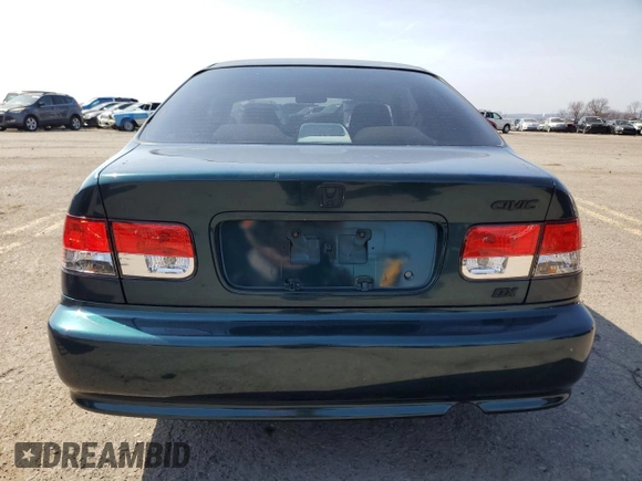 1997 Honda Civic DX with VIN 1HGEJ6126VL110659, listed as a Copart auction lot 49435455 with 150,808 mi miles and Salvage Title. Bid and sale history available at carsss.com. Image 6.