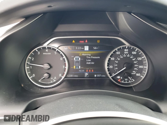 2023 Nissan Murano SL with VIN 5N1AZ2CJ7PC118125, listed as a Copart auction lot 43538625 with 12,381 mi miles and Salvage Title. Bid and sale history available at DreamBid. Image 9.
