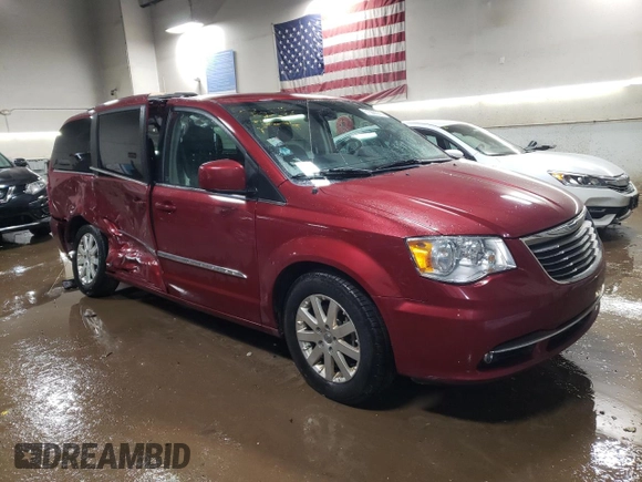 2015 Chrysler Town & Country Touring with VIN 2C4RC1BG7FR677513, listed as a Copart auction lot 51388025 with 52,938 mi miles and Salvage Title. Bid and sale history available at carsss.com. Image 4.