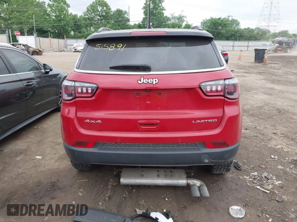2021 Jeep Compass Limited with VIN 3C4NJDCB4MT515891, listed as a IAAI auction lot 42430460 with 46,119 mi miles and . Bid and sale history available at DreamBid. Image 16.