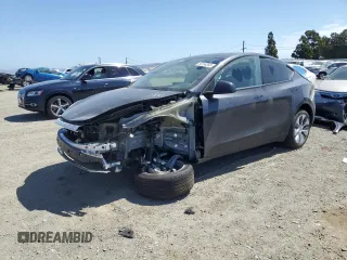2024 Tesla Model Y Long Range with VIN 7SAYGDEE6RF032348, listed as a Copart auction lot 58158355 with Not provided miles and Salvage title. Bid and sale history available at DreamBid. Image 1.