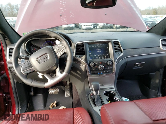 2017 Jeep Grand Cherokee SRT with VIN 1C4RJFDJ3HC919625, listed as a Copart auction lot 56986453 with 52,711 mi miles and Salvage Title. Bid and sale history available at carsss.com. Image 8.