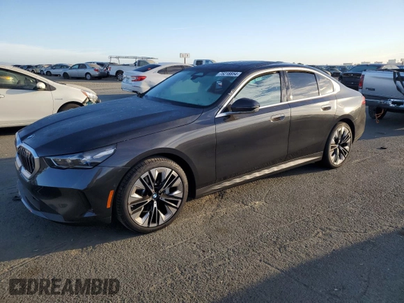 2024 BMW 5 Series 530i with VIN WBA43FJ01RCS08326, listed as a Copart auction lot 75218854 with 0 mi miles and Salvage Title. Bid and sale history available at carsss.com. Image 1.