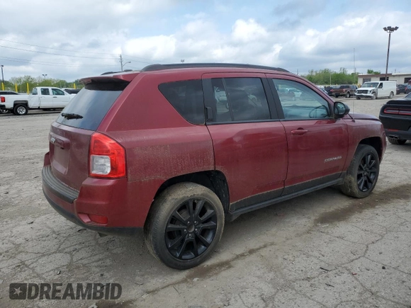 2012 Jeep Compass Latitude with VIN 1C4NJCEB8CD706452, listed as a Copart auction lot 55696805 with 195,159 mi miles and Clean Title. Bid and sale history available at carsss.com. Image 3.