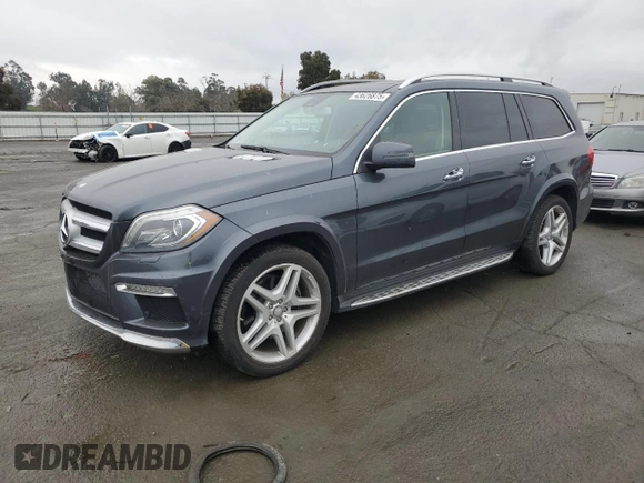 2013 Mercedes-Benz GL-Class GL 550 with VIN 4JGDF7DEXDA166164, listed as a Copart auction lot 43626875 with 69,502 mi miles and Salvage Title. Bid and sale history available at carsss.com. Image 1.