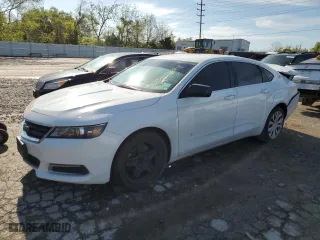 2015 Chevrolet Impala LS with VIN 2G11X5SL9F9203464, listed as a Copart auction lot 52219124 with 153,712 mi miles and Salvage Title. Bid and sale history available at carsss.com. Image 1.