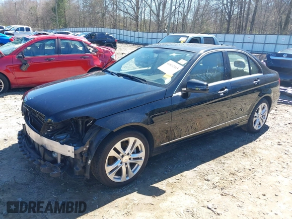 2014 Mercedes-Benz C 250 Sport with VIN WDDGF4HB3ER305107, listed as a IAAI auction lot 41832385 with 199,649 mi miles and . Bid and sale history available at carsss.com. Image 2.