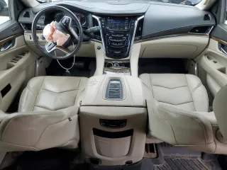 2018 Cadillac Escalade ESV Premium Luxury with VIN 1GYS4JKJ4JR113630, listed as a Copart auction lot 56296265 with 76,556 mi miles and Salvage title. Bid and sale history available at DreamBid. Image 8.