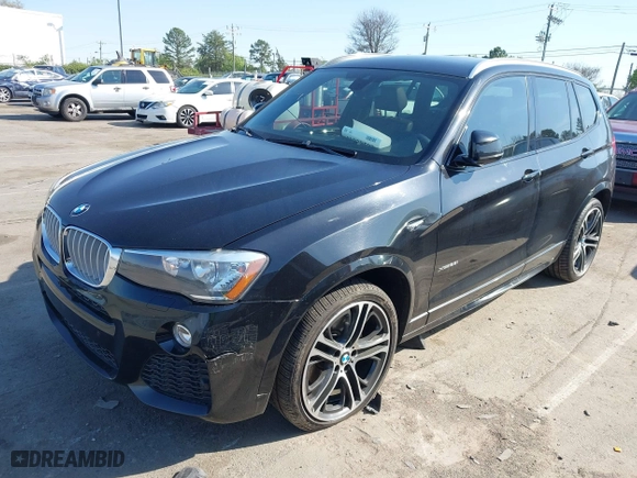 2016 BMW X3 xDrive28i with VIN 5UXWX9C52G0D93786, listed as a IAAI auction lot 41838589 with 126,082 mi miles. Bid and sale history available at carsss.com. Image 2.