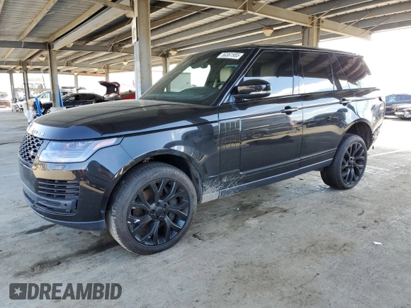 2019 Land Rover Range Rover HSE with VIN SALGS2SV7KA543459, listed as a Copart auction lot 50361955 with 54,538 mi miles and Salvage Title. Bid and sale history available at DreamBid. Image 1.