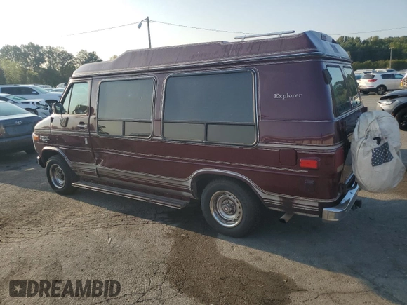 1993 Chevrolet Chevy Van z VIN 1GBEG25K8PF357638, wystawiony jako Copart lot #69878944 z przebiegiem 170 004 mil mil oraz Szkoda całkowita • Salvage title. Historia ofert i sprzedaży dostępna na DreamBid. Obrazek 2.