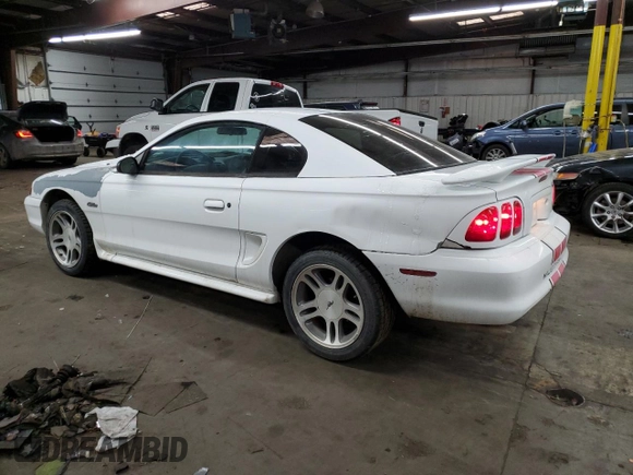 1997 Ford Mustang GT with VIN 1FALP42X3VF140564, listed as a Copart auction lot 44240605 with 120,738 mi miles and Salvage title. Bid and sale history available at DreamBid. Image 2.