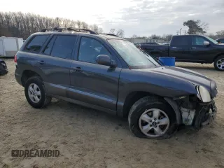 2005 Hyundai Santa Fe GLS with VIN KM8SC13E35U984186, listed as a Copart auction lot 86666474 with 166,965 mi miles and Salvage Title. Bid and sale history available at carsss.com. Image 4.