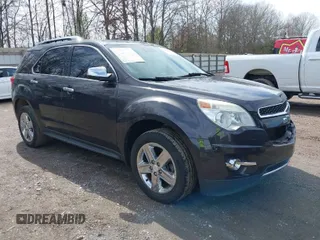2015 Chevrolet Equinox LTZ with VIN 1GNALDEK8FZ121612, listed as a IAAI auction lot 41854499 with 158,457 mi miles. Bid and sale history available at carsss.com. Image 1.