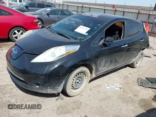 2013 Nissan LEAF SL with VIN 1N4AZ0CP1DC425255, listed as a IAAI auction lot 41792739 with 1 mi miles. Bid and sale history available at carsss.com. Image 2.