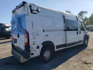 2022 Ram ProMaster Cargo with VIN 3C6MRVHG0NE140027, listed as a Copart auction lot 77065884 with 18,876 mi miles and Salvage Title. Bid and sale history available at DreamBid. Image 3.