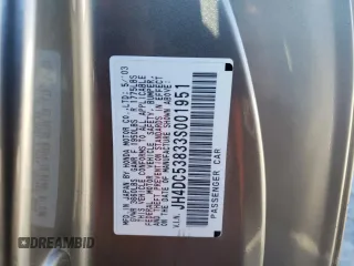 2003 Acura RSX with VIN JH4DC53833S001951, listed as a Copart auction lot 78457234 with 192,470 mi miles and Salvage Title. Bid and sale history available at carsss.com. Image 15.