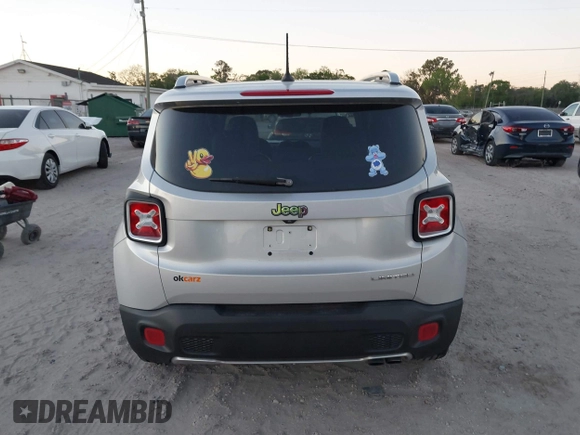 2015 Jeep Renegade Limited with VIN ZACCJADTXFPC43743, listed as a IAAI auction lot 41792541 with 44,135 mi miles and . Bid and sale history available at DreamBid. Image 17.
