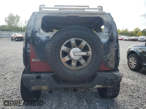2008 Hummer H3 SUV with VIN 5GTEN13E488201605, listed as a Copart auction lot 72056444 with 0 mi miles and Non Repairable. Bid and sale history available at carsss.com. Image 6.