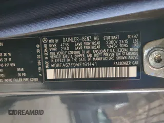 1998 Mercedes-Benz SL-Class with VIN WDBFA67F9WF161441, listed as a Copart auction lot 65966494 with 167,996 mi miles and Clean Title. Bid and sale history available at carsss.com. Image 12.