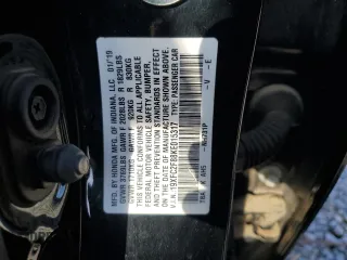 2019 Honda Civic Sedan Sport with VIN 19XFC2F88KE015317, listed as a Copart auction lot 52079595 with 134,652 mi miles and Salvage Title. Bid and sale history available at carsss.com. Image 12.