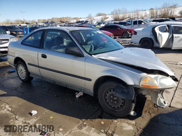 1997 Honda Civic DX with VIN 1HGEJ6127VL029010, listed as a Copart auction lot 79912244 with 268,453 mi miles and Salvage Title. Bid and sale history available at carsss.com. Image 4.